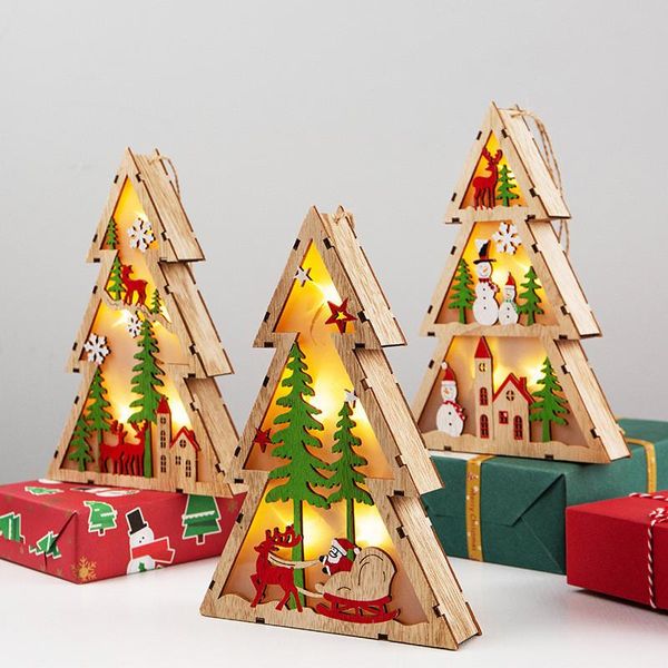christmas decorations for home creative led light wood house cute christmas tree ornaments window holiday decoration
christmas decorations for home creative led light wood house cute christmas tree ornaments window holiday decoration