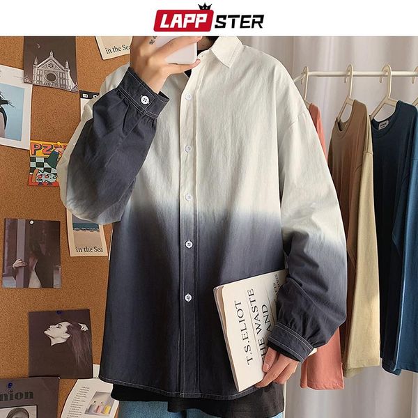 men's casual shirts lappster men tie dye harajuku shirt long sleeve 2021 autumn oversized button up white streetwear fashions vintage, White;black
men's casual shirts lappster men tie dye harajuku shirt long sleeve 2021 autumn oversized button up white streetwear fashions vintage, White;black