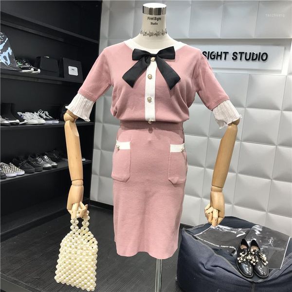 amolapha women autumn winter bow collar single breasted half-sleeved jumpers + pencil skirt knitted 2pcs clothing sets1, White
amolapha women autumn winter bow collar single breasted half-sleeved jumpers + pencil skirt knitted 2pcs clothing sets1, White