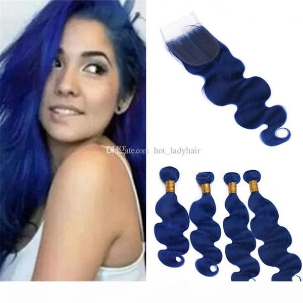 body wave wavy dark blue virgin indian human hair lace closure and 4 bundles deals blue hair weave wefts extensions with closure, Black;brown
body wave wavy dark blue virgin indian human hair lace closure and 4 bundles deals blue hair weave wefts extensions with closure, Black;brown