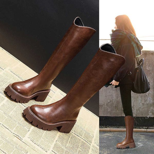 knight 2021 winter new heel thick soled tube boots with high back zipper and thin women's boots, Black
knight 2021 winter new heel thick soled tube boots with high back zipper and thin women's boots, Black