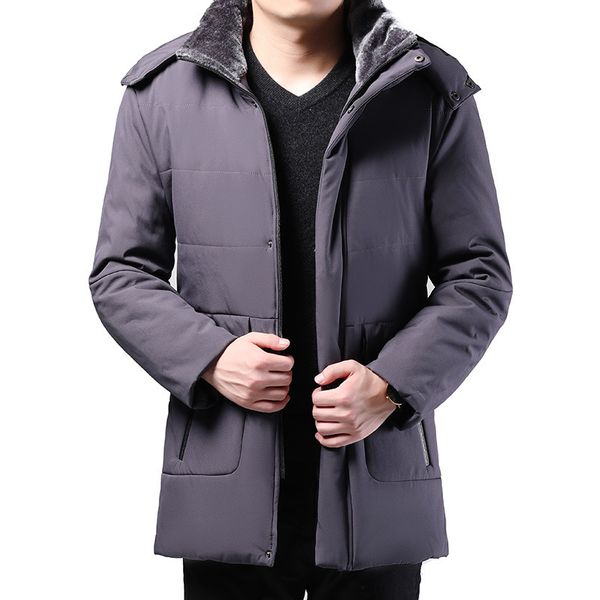 2020 autumn and winter hooded middle aged men's down warm jacket leisure cotton padded, Black
2020 autumn and winter hooded middle aged men's down warm jacket leisure cotton padded, Black