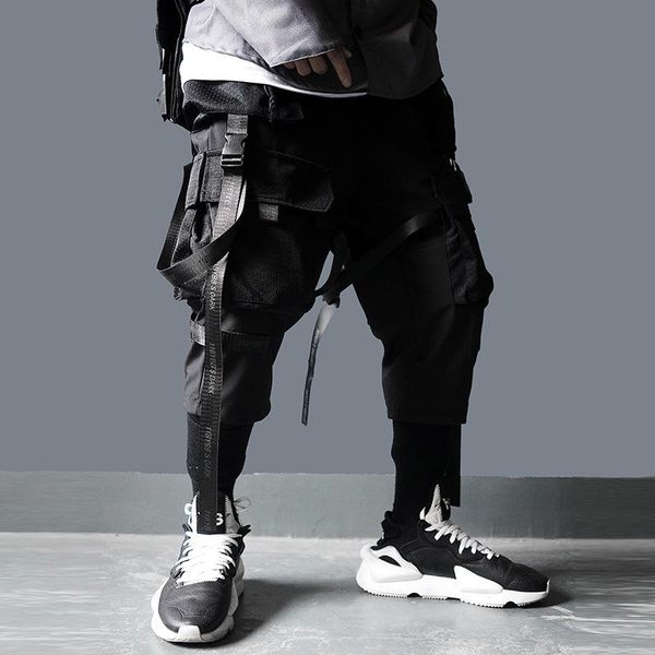 men's pants tactical functional style and women's multi pocket overalls fashionable, Black
men's pants tactical functional style and women's multi pocket overalls fashionable, Black