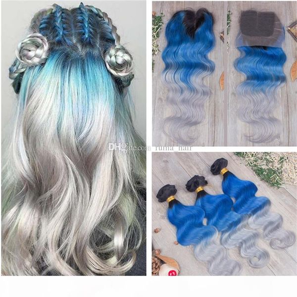 ombre hair bundles with lace closure 1b blue grey body wave lace closure with bundles brazilian virgin human hair weaves, Black;brown
ombre hair bundles with lace closure 1b blue grey body wave lace closure with bundles brazilian virgin human hair weaves, Black;brown