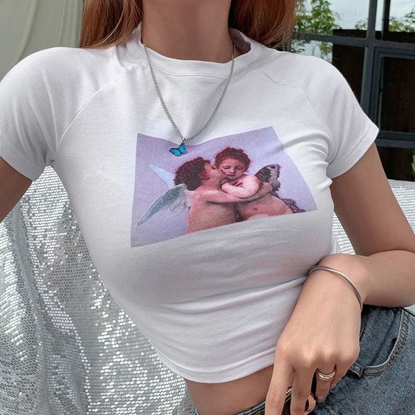 spring and summer 2020 new coat t-shirt ins net red women's short slim fashion printed versatile t-shirt wtcew, White
spring and summer 2020 new coat t-shirt ins net red women's short slim fashion printed versatile t-shirt wtcew, White