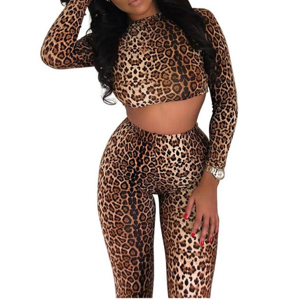 women's tracksuits sport ladies leopard print two pieces long sleeve crop long pants skinny high waist clubwear woman clothes, Gray
women's tracksuits sport ladies leopard print two pieces long sleeve crop long pants skinny high waist clubwear woman clothes, Gray