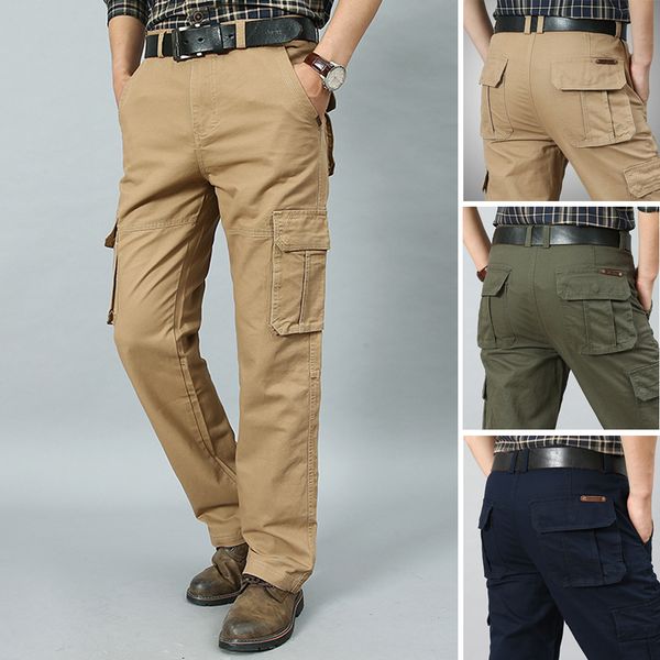 2020 new cargo pants men military style straight trousers mens casual cotton multi-pocket pants men work long trouers plus size lj201007, Black
2020 new cargo pants men military style straight trousers mens casual cotton multi-pocket pants men work long trouers plus size lj201007, Black