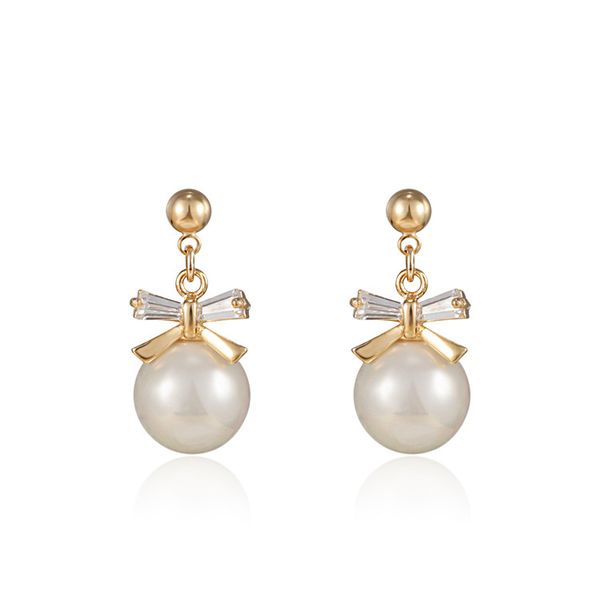 s925 silver needle pearl hoop earrings women fashion zircon wedding earrings bow designer danglings earrings pendant, Golden;silver
s925 silver needle pearl hoop earrings women fashion zircon wedding earrings bow designer danglings earrings pendant, Golden;silver