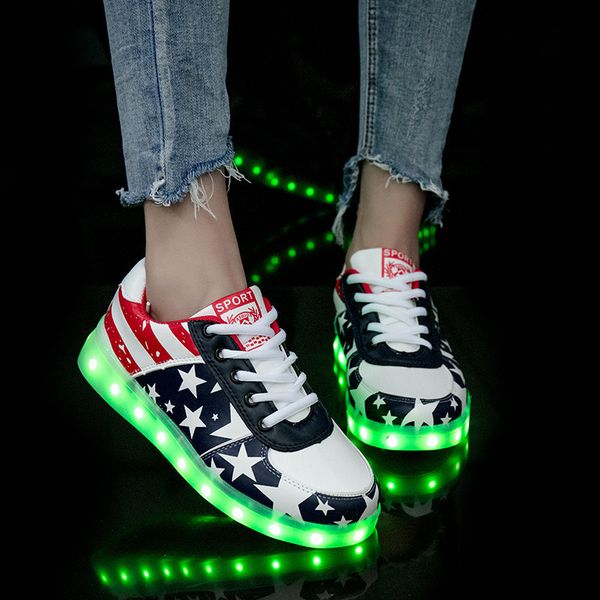 glowing usb size boys 27-42 charger children for kids girls sneakers luminous casual light shoes with led sole women, Black;red
glowing usb size boys 27-42 charger children for kids girls sneakers luminous casual light shoes with led sole women, Black;red