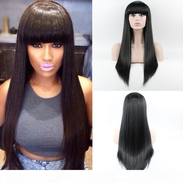 100% unprocessed virgin remy human hair natural straight bangs aaaaaaa natural color long full lace wig for women, Black;brown
100% unprocessed virgin remy human hair natural straight bangs aaaaaaa natural color long full lace wig for women, Black;brown