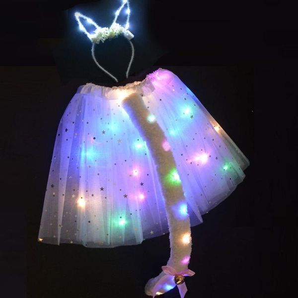 party decoration women girl led light glow anime cat cosplay set animal ear tail tutu skirt wedding birthday christmas halloween
party decoration women girl led light glow anime cat cosplay set animal ear tail tutu skirt wedding birthday christmas halloween