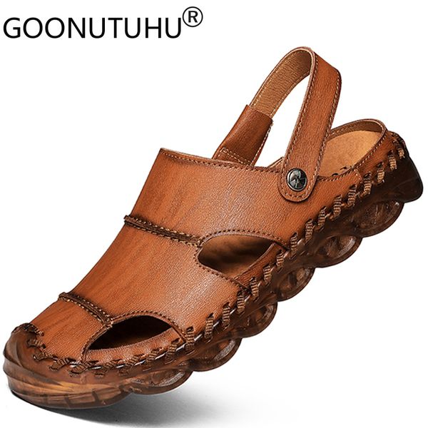 fashion men's sandals casual genuine leather shoes male slippers summer new beach sandal man classic brown black sandals for men t20042
fashion men's sandals casual genuine leather shoes male slippers summer new beach sandal man classic brown black sandals for men t20042