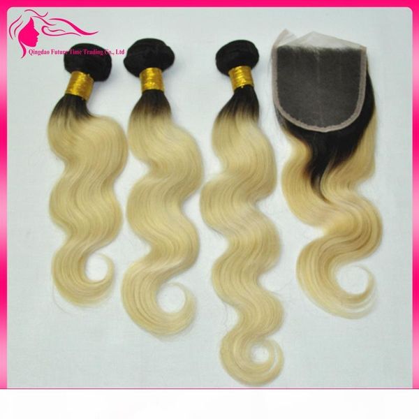 9a #1b 613 hair bundles with lace closure 2 tone blonde dark root body wave ombre hair with closure middle three part, Black
9a #1b 613 hair bundles with lace closure 2 tone blonde dark root body wave ombre hair with closure middle three part, Black
