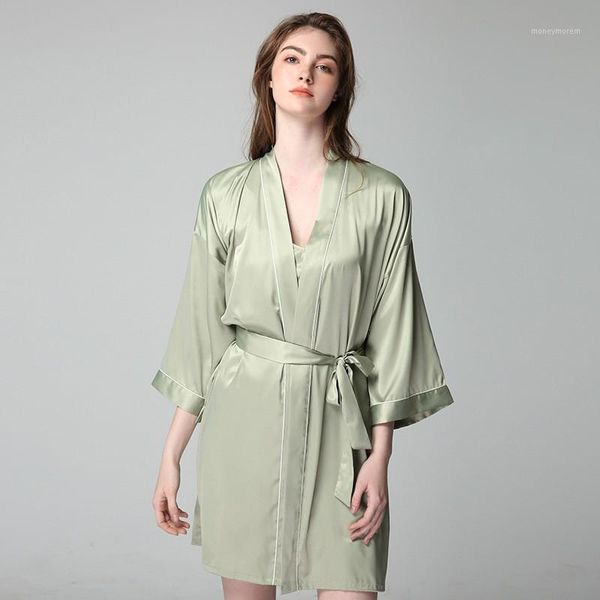 female kimono robe gown suit v-neck backless nightdress set wedding bride bridesmaid bathrobe satin home wear sleepwear1, Black;red
female kimono robe gown suit v-neck backless nightdress set wedding bride bridesmaid bathrobe satin home wear sleepwear1, Black;red