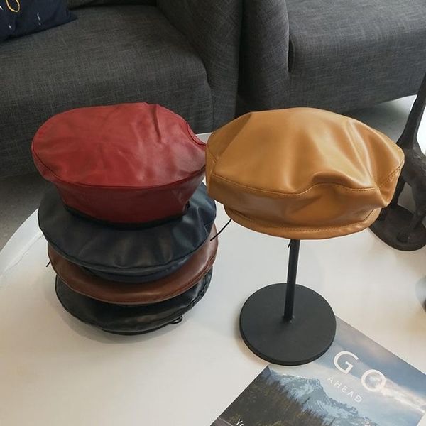 fashion french cap autumn wintervintage faux pu leather beret hat women men flat cap solid black coffee camel wine red navy, Blue;gray
fashion french cap autumn wintervintage faux pu leather beret hat women men flat cap solid black coffee camel wine red navy, Blue;gray
