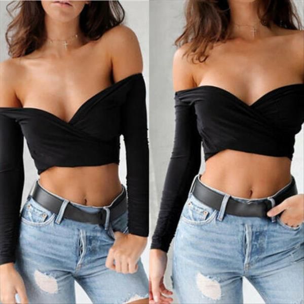 women off shoulder crop ladies bodycon solid wild vest camis tank mujer halter summer decolletage, White
women off shoulder crop ladies bodycon solid wild vest camis tank mujer halter summer decolletage, White