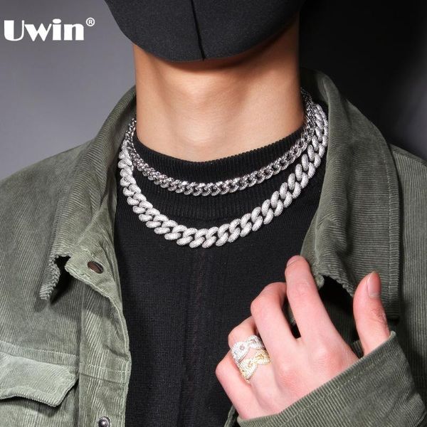 UWIN Hiphop Jewelry 14mm Mens Necklace Miami Cuban Chain with Box Clasp Micro Pave CZ Hip Hop Fashion Luxury Jewelry, Silver
UWIN Hiphop Jewelry 14mm Mens Necklace Miami Cuban Chain with Box Clasp Micro Pave CZ Hip Hop Fashion Luxury Jewelry, Silver