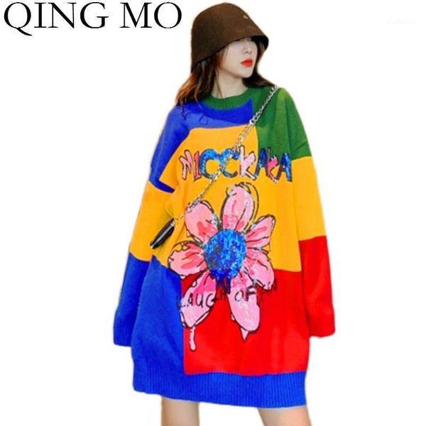 qing mo colorful women pullovers sweater with sequin floral printed women sweater 2020 autumn plus size knitted zqy56491, White;black
qing mo colorful women pullovers sweater with sequin floral printed women sweater 2020 autumn plus size knitted zqy56491, White;black