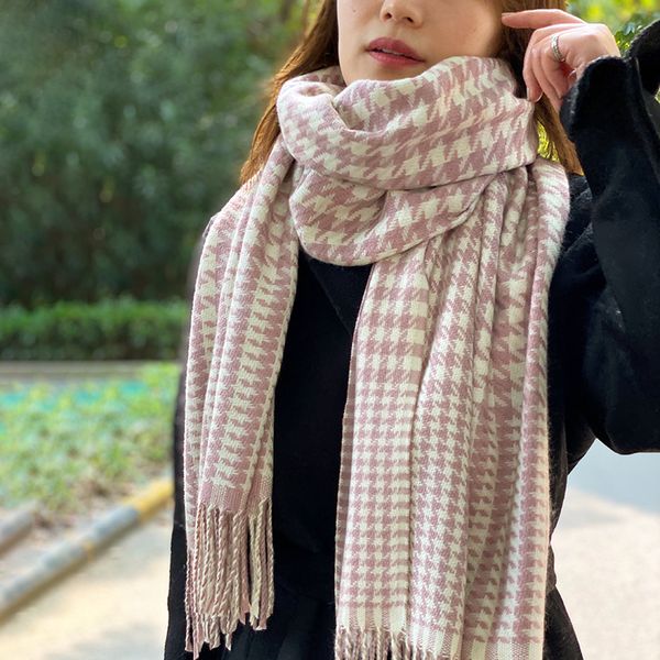 temperament thousand bird check imitation cashmere scarf for women winter new korean net red lovely girl versatile warm neck, Blue;gray
temperament thousand bird check imitation cashmere scarf for women winter new korean net red lovely girl versatile warm neck, Blue;gray