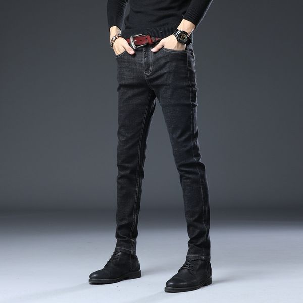 jeans men's new autumn small feet trend jeans and jeanstrousers and jeanssummer thin men's casual slim fashion long pants men 4dxw, Blue
