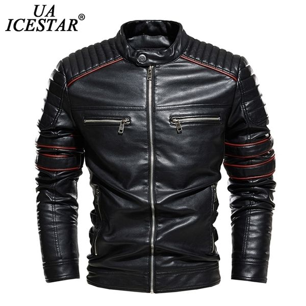 uaicestar brand winter new leather jacket coat men retro fleece warm leather coat motorcycle pu leather men jackets streetwear 201222, Black
uaicestar brand winter new leather jacket coat men retro fleece warm leather coat motorcycle pu leather men jackets streetwear 201222, Black