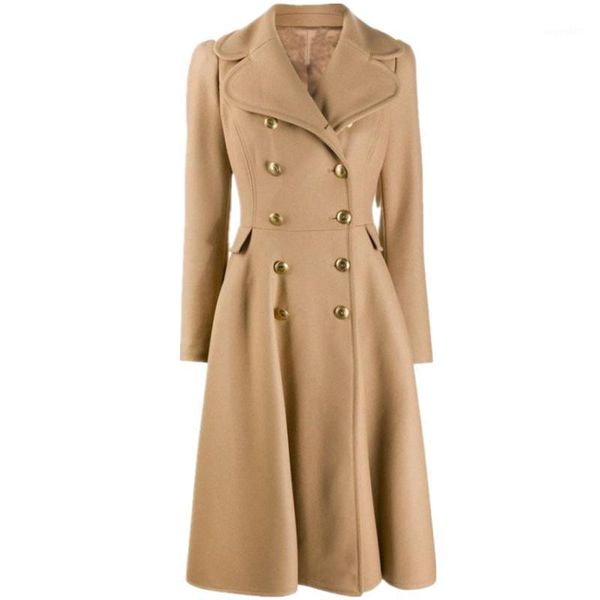 autumn winter skirt style women vintage slim double breasted woolen elegant long warm coat1, Black
autumn winter skirt style women vintage slim double breasted woolen elegant long warm coat1, Black