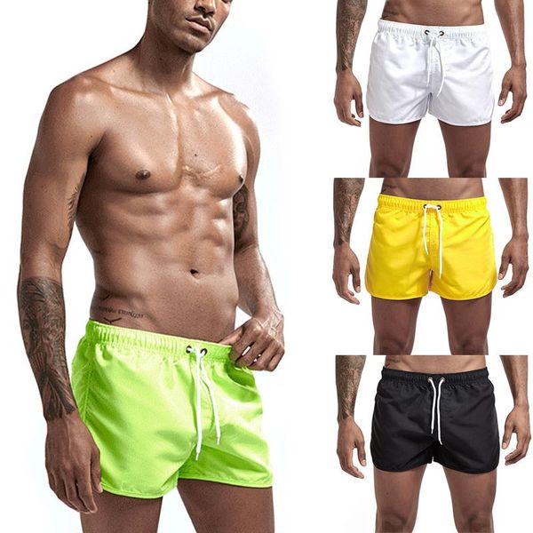 men's shorts beach men swimsuit swimwear quick drying briefs fast dry solid color sport trunks, White;black
men's shorts beach men swimsuit swimwear quick drying briefs fast dry solid color sport trunks, White;black