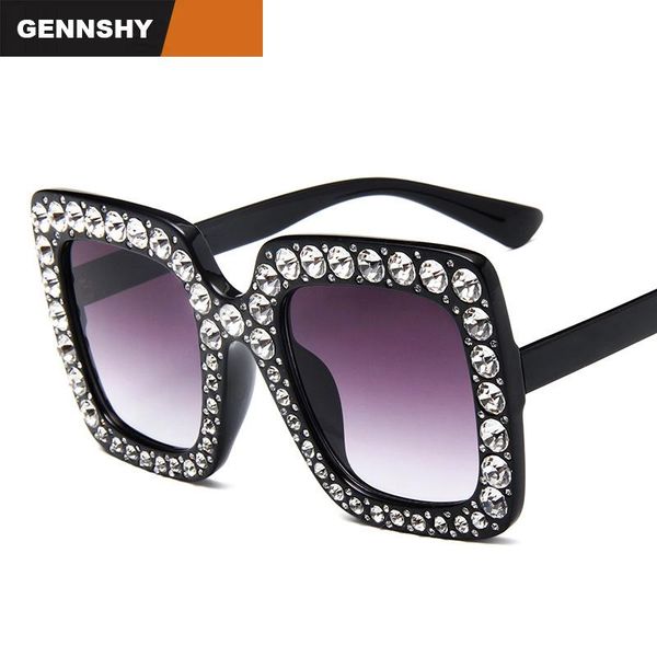 sunglasses 2021 fashion big square women men oversize rhinestone sun glasses lady brand design driving diamond eyewear, White;black
sunglasses 2021 fashion big square women men oversize rhinestone sun glasses lady brand design driving diamond eyewear, White;black