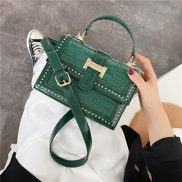 swdf 2020 new shoulder bags quality leather women's designer handbag crocodile pattern small square bag shoulder messenger bag
swdf 2020 new shoulder bags quality leather women's designer handbag crocodile pattern small square bag shoulder messenger bag