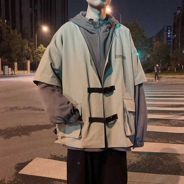 men's fashion trend streetwear bomber jacket hat loose coats letter printing windbreaker black/green outerwear plus size m-2xl, Black;brown
men's fashion trend streetwear bomber jacket hat loose coats letter printing windbreaker black/green outerwear plus size m-2xl, Black;brown