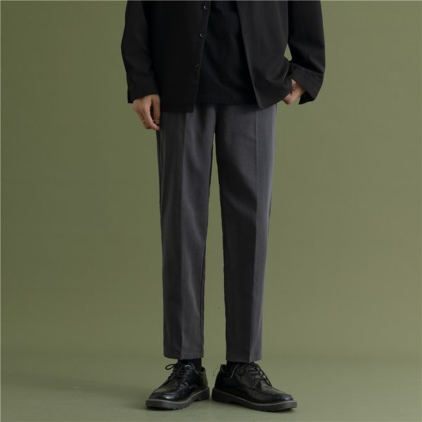 small trousers men's korean version trend 9-point slim leggings loose straight tube versatile drop feeling casual thickened suit pants, Black
small trousers men's korean version trend 9-point slim leggings loose straight tube versatile drop feeling casual thickened suit pants, Black