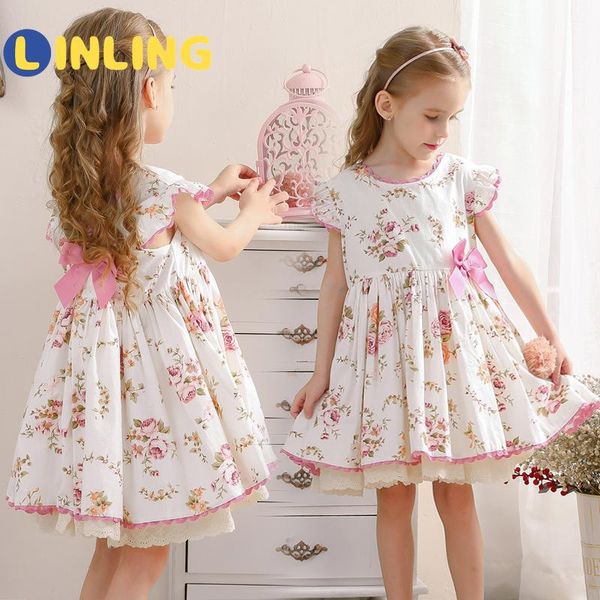 girl's dresses linling children spanish style sweet dress floral lolita bow print classic retro ruffles party kids cute girl v441, Red;yellow
girl's dresses linling children spanish style sweet dress floral lolita bow print classic retro ruffles party kids cute girl v441, Red;yellow