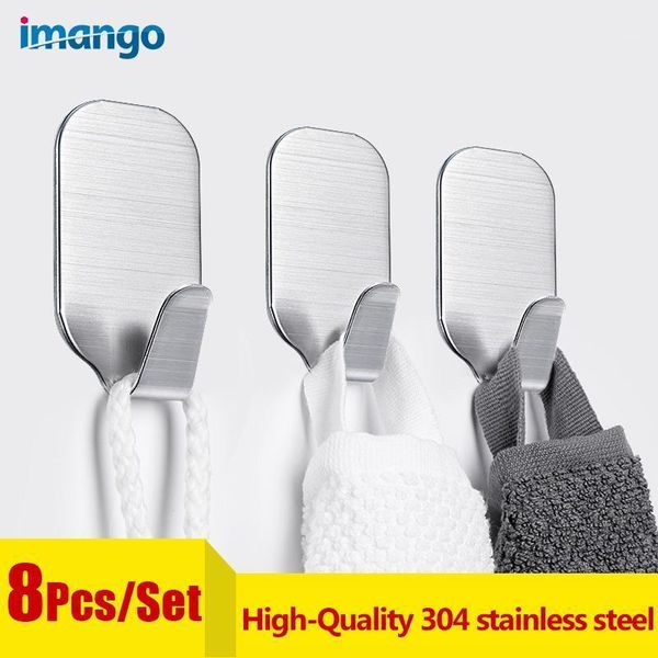 hooks & rails 8 pcs high-quality set strong no punch glue hook key kitchen door wall waterproof small sticky 304 stainless steel1
hooks & rails 8 pcs high-quality set strong no punch glue hook key kitchen door wall waterproof small sticky 304 stainless steel1