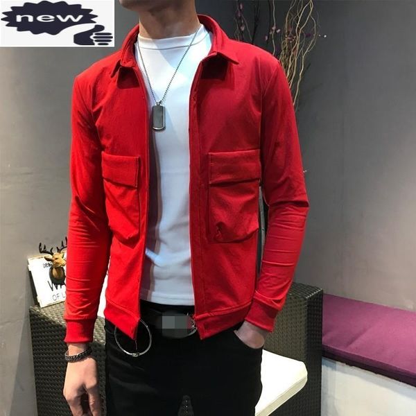 men's jackets korean fashion thin men street zipper slim solid color casual jacket preppy style black short coat male plus size 5xl, Black;brown
men's jackets korean fashion thin men street zipper slim solid color casual jacket preppy style black short coat male plus size 5xl, Black;brown