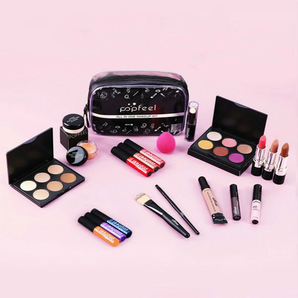 eye shadow makeup concealer powder lip gloss make up brush lipstick eyeshadow palette with bag full starter kit
eye shadow makeup concealer powder lip gloss make up brush lipstick eyeshadow palette with bag full starter kit