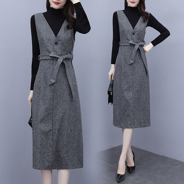 woman more size fat in long sleeves autumn ladies work dressed for women bi3e, Black;gray
woman more size fat in long sleeves autumn ladies work dressed for women bi3e, Black;gray