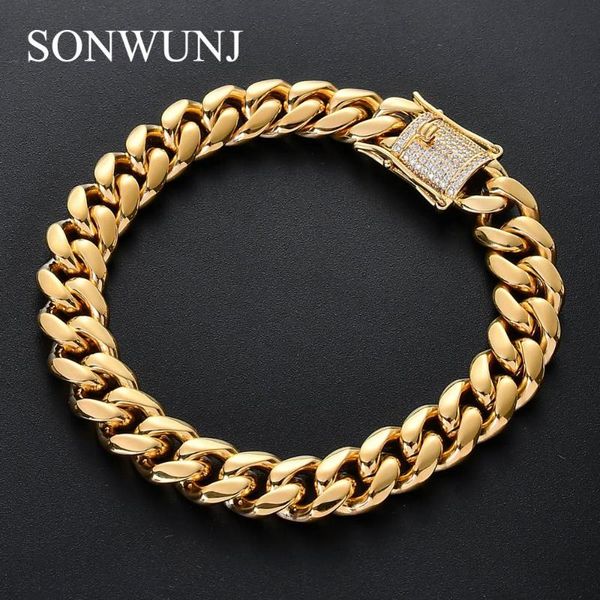 10mm 7inch 8inch stainless steel bracelet for men jewelry with brass setting cz clasp hip hop b025, Black
10mm 7inch 8inch stainless steel bracelet for men jewelry with brass setting cz clasp hip hop b025, Black