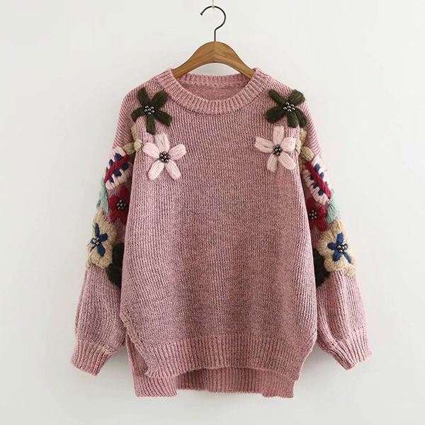 japanese mori girl sweet pullovers sweater women clothing solid flower embroidery female vestido cotton warm sweater z100, White;black
japanese mori girl sweet pullovers sweater women clothing solid flower embroidery female vestido cotton warm sweater z100, White;black