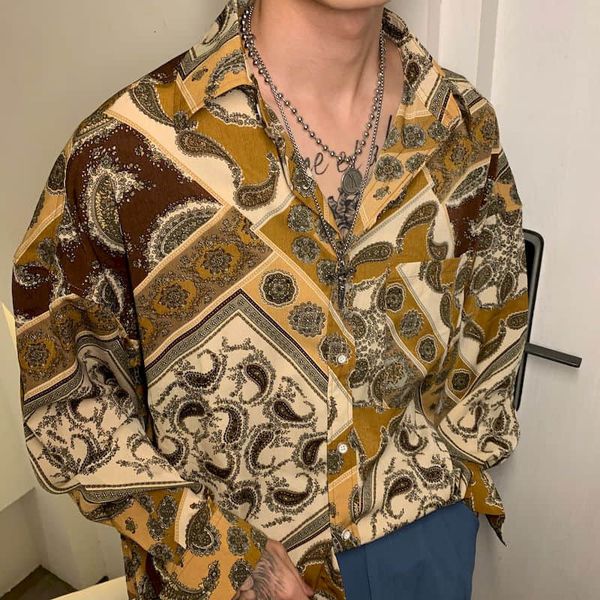 2021 new spring/autumn nostalgic tie-dye hainan loose shirts men blouses women korean style trendy silky drape british long-sleeved un3l, White
2021 new spring/autumn nostalgic tie-dye hainan loose shirts men blouses women korean style trendy silky drape british long-sleeved un3l, White
