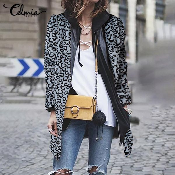 celmia 2021 vintage winter coats women long sleeve hooded fur jackets leopard print zipper casual loose outwears plus size, Black;brown
celmia 2021 vintage winter coats women long sleeve hooded fur jackets leopard print zipper casual loose outwears plus size, Black;brown
