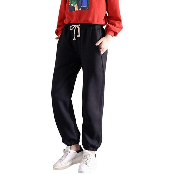 women casual sports pants winter warm drawstring pants with pocket for ladies female warm sports jogging fleece, Black;white
women casual sports pants winter warm drawstring pants with pocket for ladies female warm sports jogging fleece, Black;white