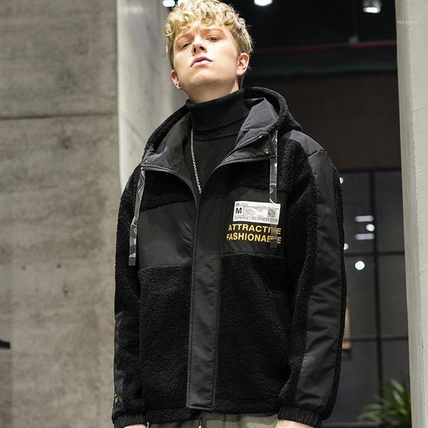 men's 2019 autumn/winter new ins trendhood men's jacket solid-colored cloth lamb wool coat mens jackets coats clothes1, Black;brown
men's 2019 autumn/winter new ins trendhood men's jacket solid-colored cloth lamb wool coat mens jackets coats clothes1, Black;brown