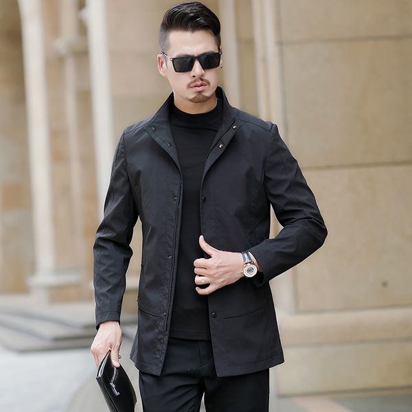 2020 m-3xl new middle-aged spring section thin collar beautiful coats and men's clothing jacket d4yn, Black;brown
2020 m-3xl new middle-aged spring section thin collar beautiful coats and men's clothing jacket d4yn, Black;brown