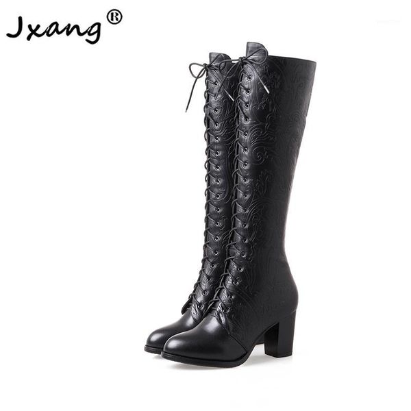 boots jxang 2021 black cowhide platform high-heeled shoes ladies winter fashion simple zipper round head warm boots1
boots jxang 2021 black cowhide platform high-heeled shoes ladies winter fashion simple zipper round head warm boots1