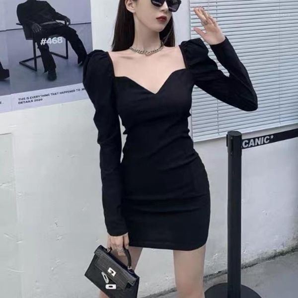 casual dresses europe black vintage dress women french slim long sleeve high waist mini square collar autumn pr4l1, Black;gray
casual dresses europe black vintage dress women french slim long sleeve high waist mini square collar autumn pr4l1, Black;gray