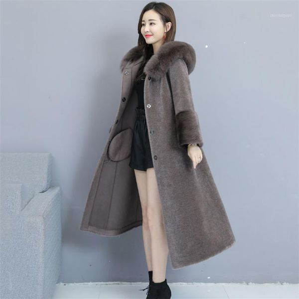2019 new women autumn winter fake fur coat female casual faux fur collar hooded warm long sleeve jacket lady long outerwear1, Black
2019 new women autumn winter fake fur coat female casual faux fur collar hooded warm long sleeve jacket lady long outerwear1, Black