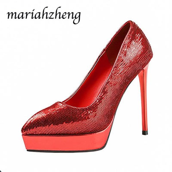 meriahzheng 12.5cm fashion pointed high heels nightclub waterproof platform single shoes fine heel party women's shoes lsj, Black
meriahzheng 12.5cm fashion pointed high heels nightclub waterproof platform single shoes fine heel party women's shoes lsj, Black
