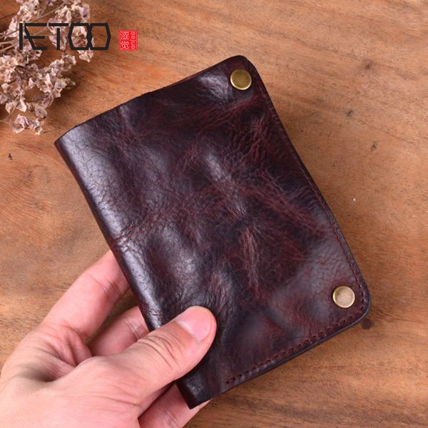 hbp aetoo original vintage pleated leather vertical wallet men's short first layer leather wallet zipper small card package, Red;black
hbp aetoo original vintage pleated leather vertical wallet men's short first layer leather wallet zipper small card package, Red;black