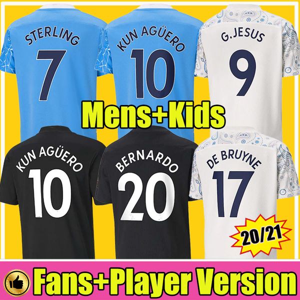 fans player version 20 21 kun aguero de bruyne soccer jersey 2020 2021 sterling football shirt gesus bernardo mahrez rodrigo men kids kit, Black;yellow
fans player version 20 21 kun aguero de bruyne soccer jersey 2020 2021 sterling football shirt gesus bernardo mahrez rodrigo men kids kit, Black;yellow