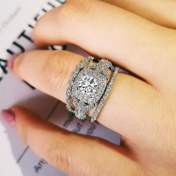 cluster rings 2021 luxury 925 sterling silver wedding ring set for women lady anniversary gift jewelry wholesale moonso r5078, Golden;silver
cluster rings 2021 luxury 925 sterling silver wedding ring set for women lady anniversary gift jewelry wholesale moonso r5078, Golden;silver
